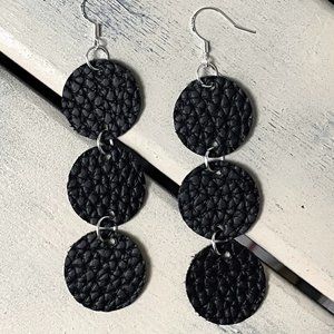 3/$35 Handmade Leather Earrings